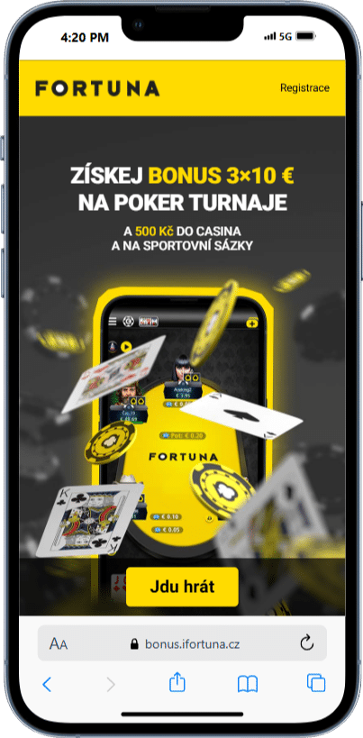 na Poker Turnaje fortuna promo kod