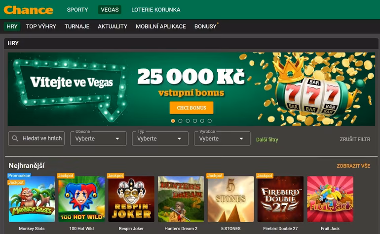 Chance Vegas recenze