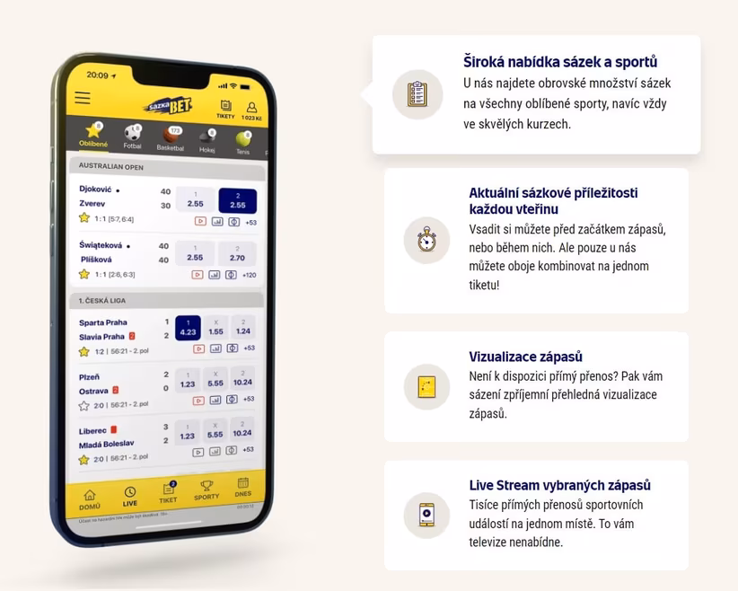 Sazka app