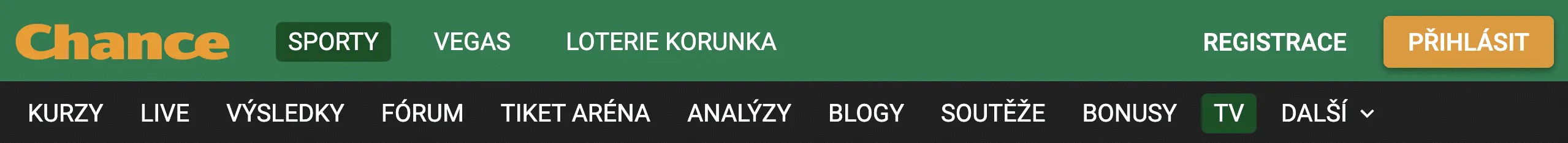 Chance TV na webu