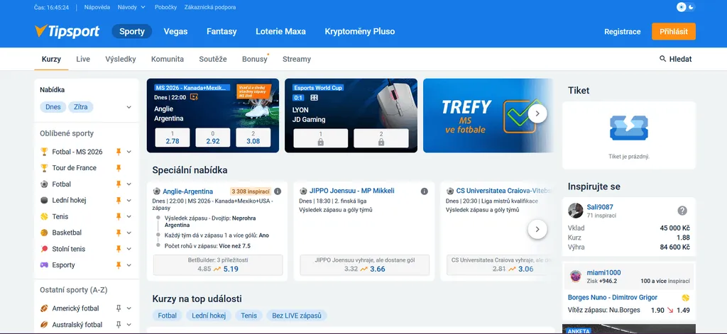 Tipsport - Nejlepší Uvítací Bonus