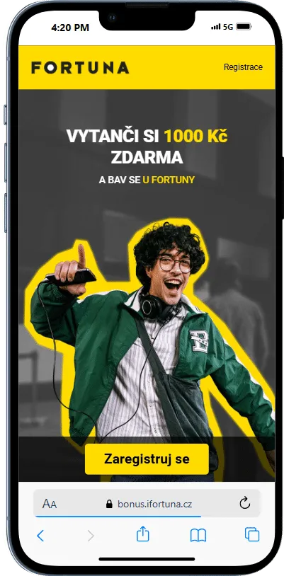 Fortuna promo kód 1 000 Kč zdarma