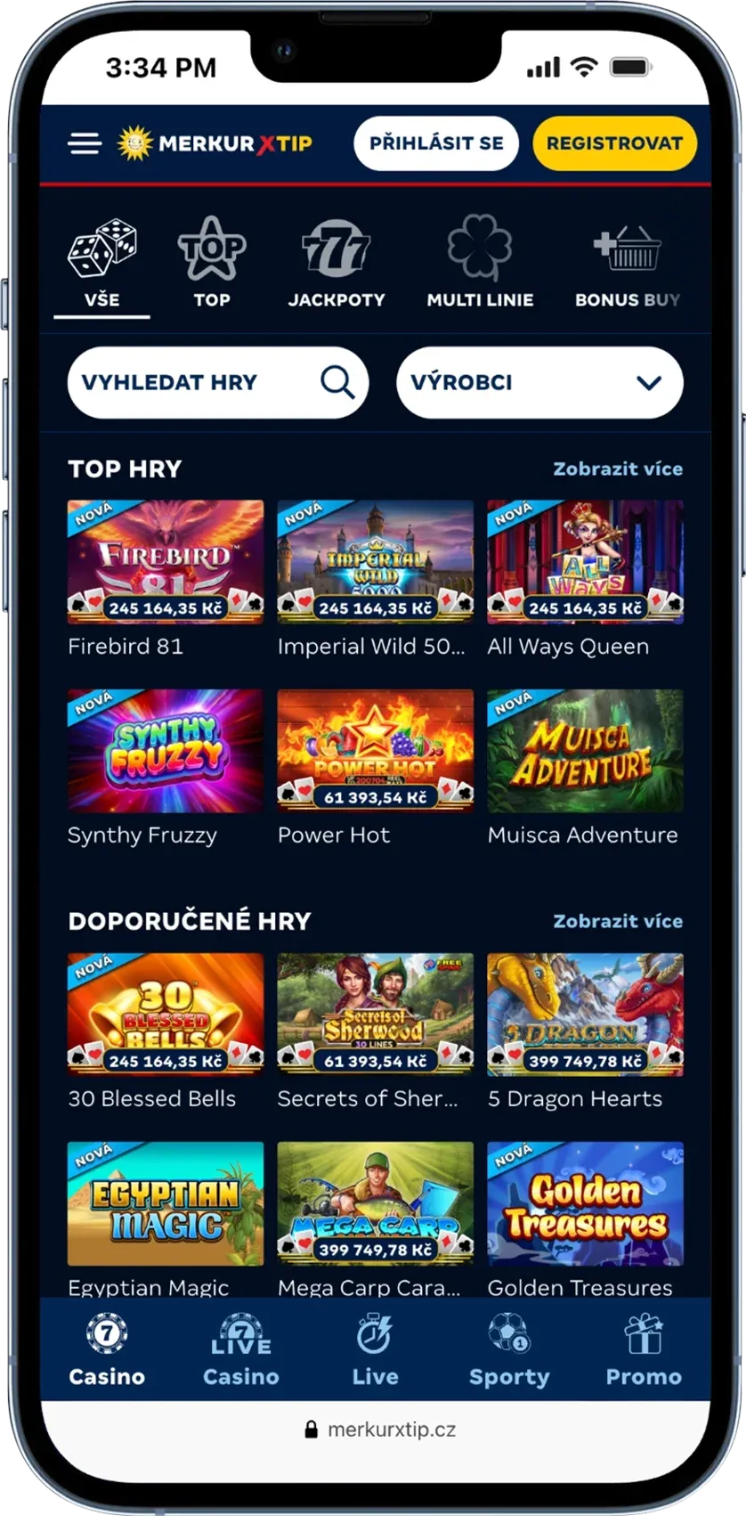 MerkurXtip nové casino