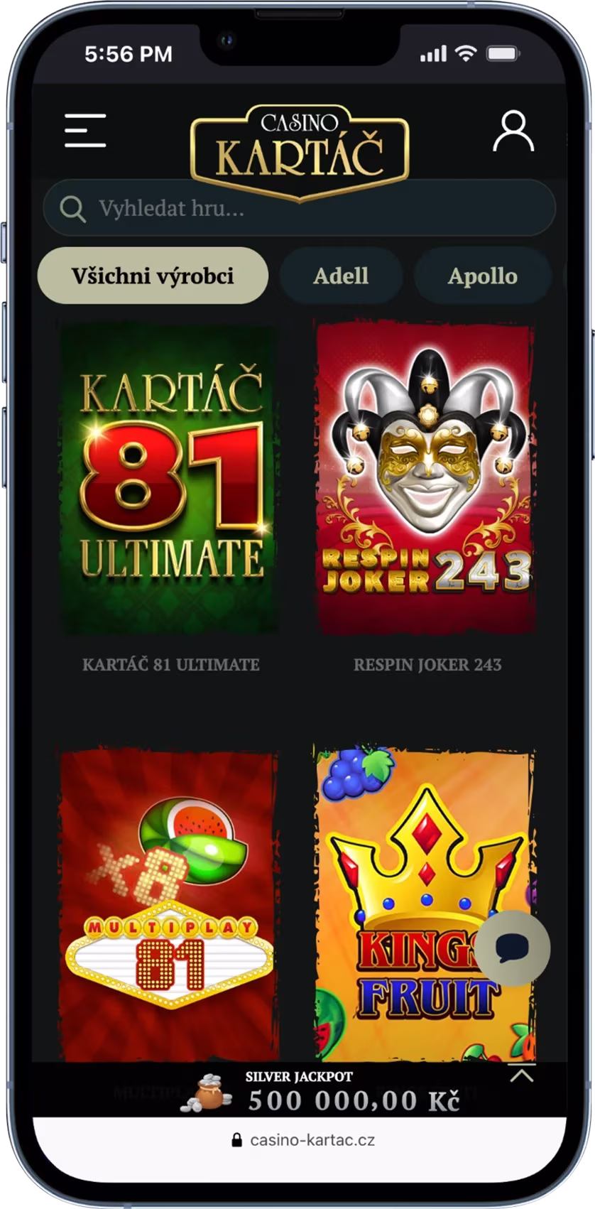 Casino Kartáč nove online casino CZ