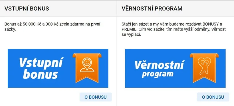 Tipsport bonusy za registraci