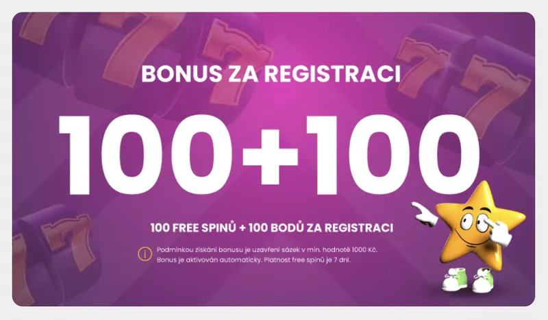 Bonus za registraci Star Casino promo kod