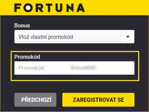 Fortuna Promo Kód 2026