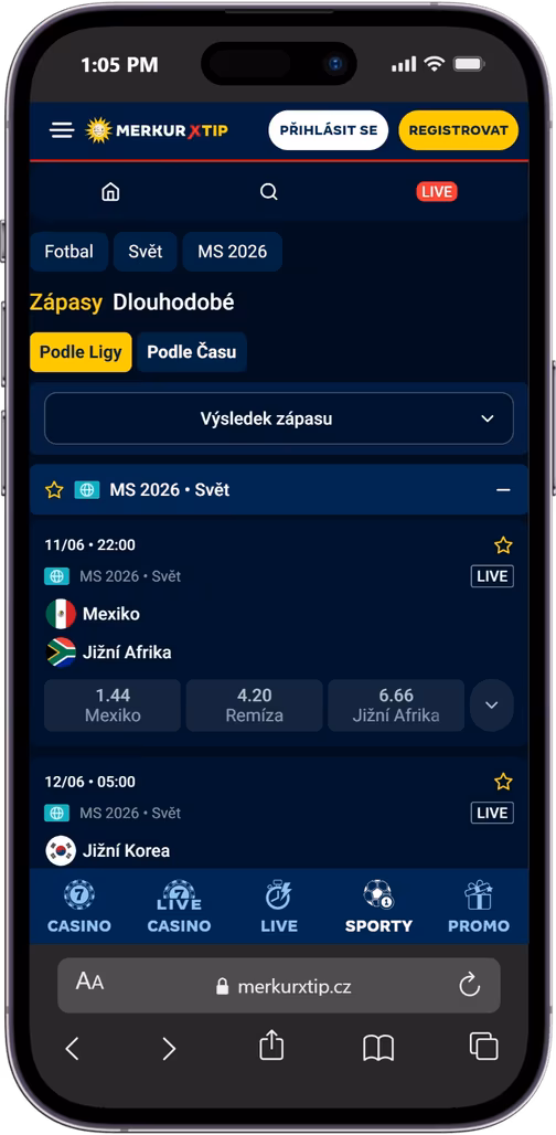 Merkurxtip nejlepších sázkových kanceláří pro MS 2026