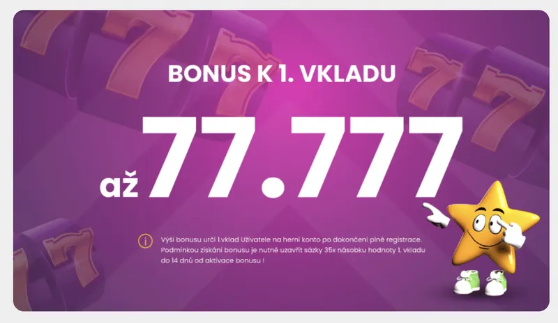 Bonus za vklad Star Casino romo code