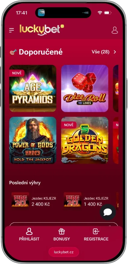 Luckybet Nove online Casino CZ