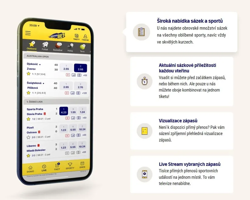 Sazka app