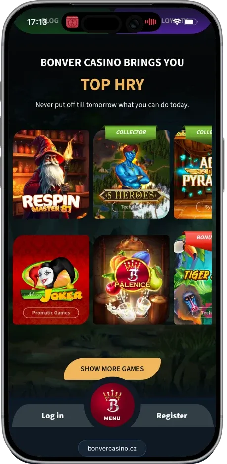 Bonver Casino nove casino online cz