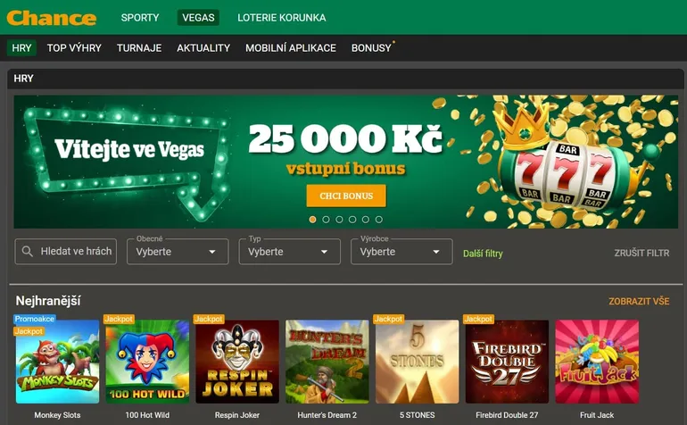 Chance Vegas recenze