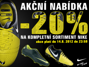 Když Nike – tak minimálně o 20% levněji!