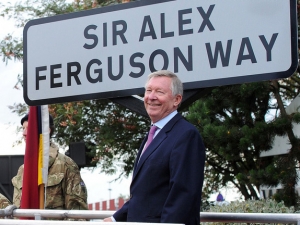 Sir Alex Ferguson má na Old Trafford svoji ulici