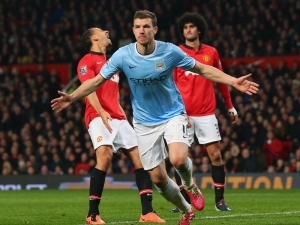 Džeko rozhodl derby, Manchester City slaví na Old Trafford výhru 3:0
