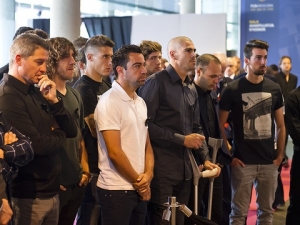 Fotbalisté a fanoušci se na mši rozloučili s trenérem Vilanovou 