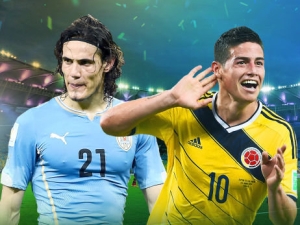 Uruguay bez potrestaného Suaréze vyrukuje na Kolumbii, která chce slavit historický postup
