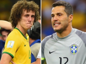 Zklamaní Brazilci se omlouvají: David Luiz chtěl přinést lidem radost, César si to nedokáže vysvětlit, Fred na prohru nikdy nezapomene