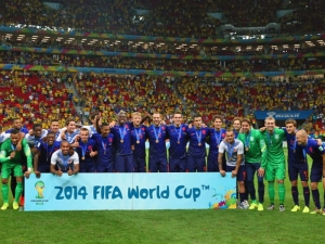 Nizozemsko slaví po jednoznačné výhře 3:0 bronz. Brazilci byli 