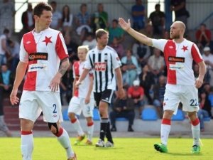 Slavia v generálce na ligu remizovala s druholigovou Olomoucí 