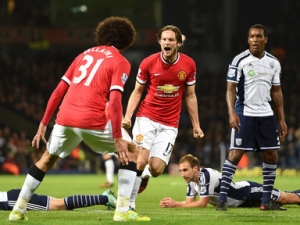 Blind zachránil United ve West Bromwichi, Manchester vybojoval remízu 2:2