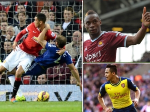 Ohlédnutí za 9. kolem PL: Řeckořímský zápas na Old Trafford, Sánchez trestal hrubky, Sakhovi to střílí, Fabiański čaroval a Ameobimu stačilo 6 vteřin