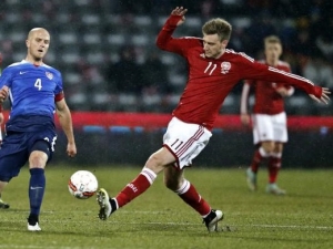 Bendtnerův hattrick přinesl Dánsku výhru nad USA