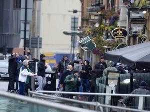 Hooligans Manchesteru City se střetli s fanoušky Sevilly