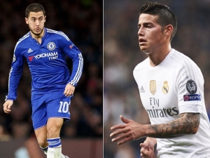Real Madrid chce Jamese Rodrígueze vyměnit za Edena Hazarda