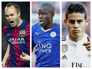 Přestupové spekulace: Čínu odmítl i Iniesta, Kanté Chlesea nebere kvůli LM, Jamese chce kromě United i Juventus