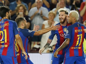 Barcelonská rehabilitace po ostudě: Neymar s parťáky zářil, Ter Stegen popřel debaty, Celtic nedůstojný soupeř