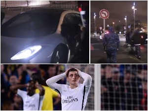 Hráči Barcelony nevěřili po Cavaniho gólu v postup, ti z PSG zas vlastním očím, když viděli svá zdemolovaná auta