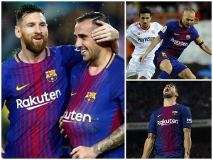 TOP 7 témat ze zápasu Barcelony se Sevillou: Iniesta klíčový faktor, Alcácer se hlásí o slovo, Messi bez dárku