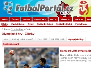 Olympiáda na FotbalPortal.cz