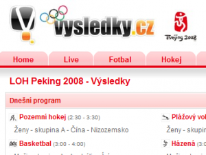 Olympijské hry na Vysledky.cz
