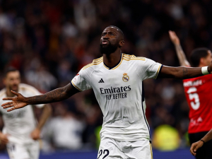 Realu Madrid první výhru v roce 2024 vystřelil Rüdiger