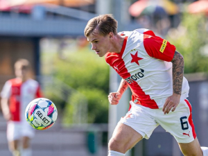 Slavia vyhrála i třetí utkání rakouské přípravy. Proti Podbrezové opět řádili Vorlický i Botos