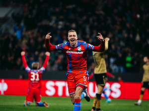 Viktoria Plzeň slaví senzační výhru nad Realem Sociedad. Životní trefa přišla od Vašulína