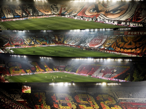 Video: Největší choreo v historii českého fotbalu! SK Slavia Praha slaví 132 let od založení klubu