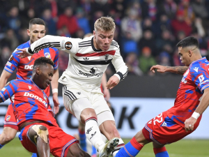 Viktoria Plzeň sahala po bodech s Manchesterem United. Senzační výsledek znemožnil zlatý žolík Hojlund
