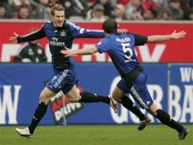 Jansen sestřelil Leverkusen a poslal HSV do čela
