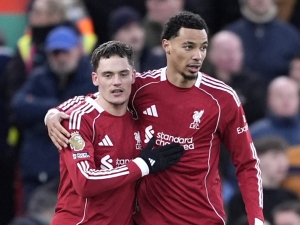 Wirtzův první gól za Liverpool rozparádil Anfield. Valí se na něj chvála