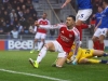 Arsenal nedopustil senzaci, Portsmouth hattrickem vyřadil Martinelli