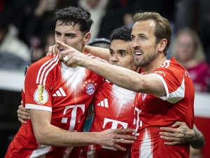 Bayern se přiblížil další trofeji. Porazil Schickův Leverkusen a je ve finále poháru