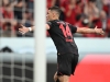 Patrik Schick se proti Lipsku blýskl hattrickem