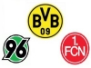 Dortmund, Hannover a Norimberk. Mužstva, která vyrazila celé Bundeslize dech
