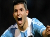 Útočník Sergio Agüero má radost z přestupu do Manchesteru City